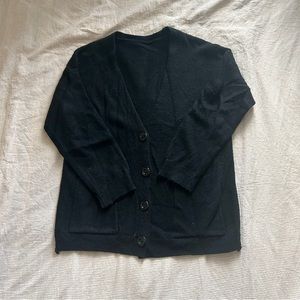 Plain Buttoned Cardigan